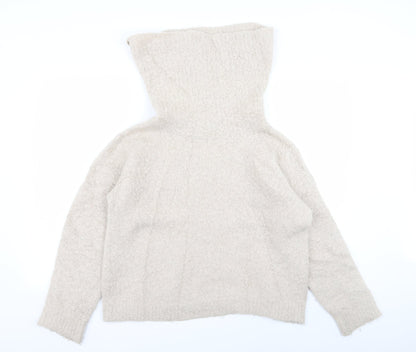 Marks & Spencer Womens Beige   Pullover Jumper Size 12
