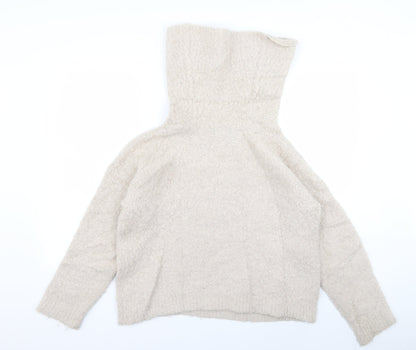 Marks & Spencer Womens Beige   Pullover Jumper Size 12