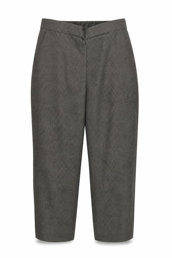 Preworn Womens Brown Houndstooth  Trousers  Size 14 L24 in - Stretch waistband
