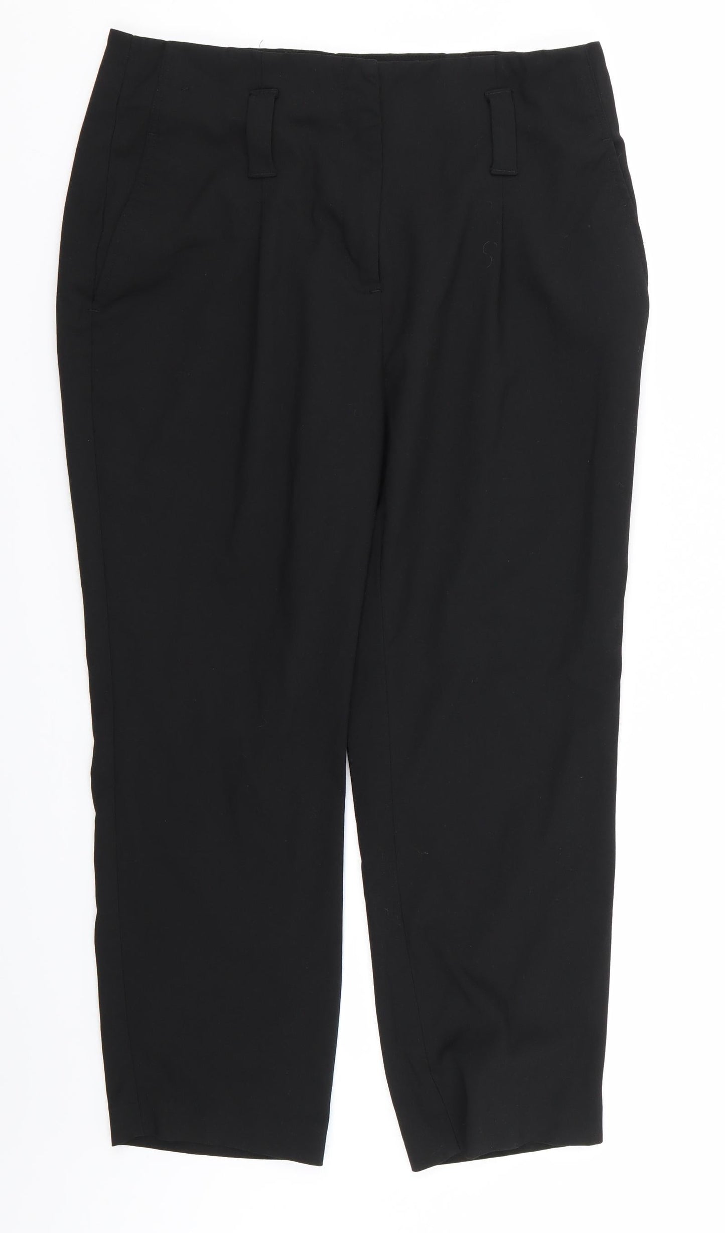 NEXT Womens Black   Trousers  Size 12 L25 in