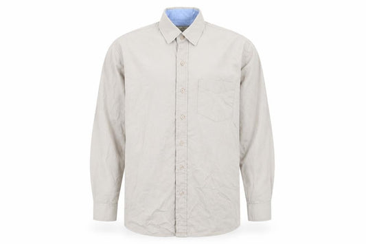 Unity Mens Beige    Button-Up Size M