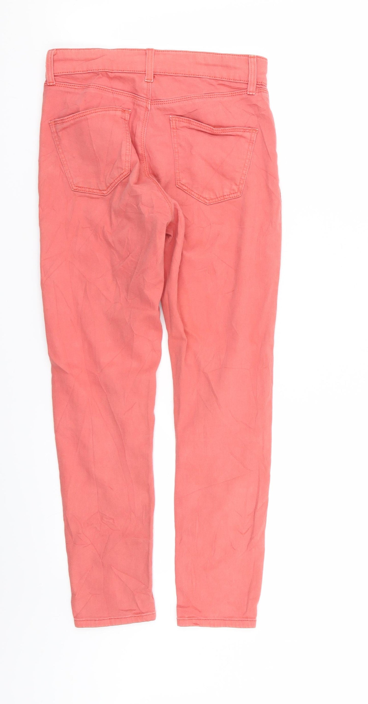 Topshop Womens Pink   Skinny Jeans Size 8 L26 in