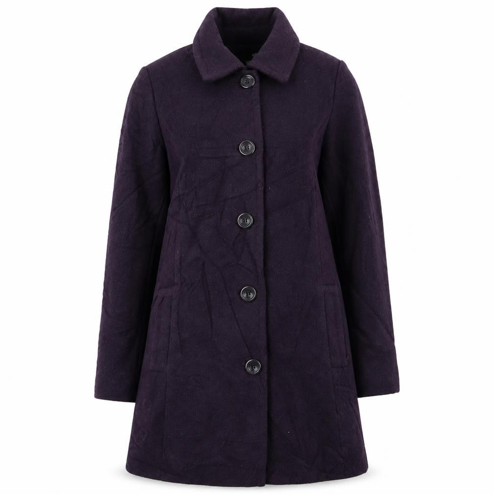 isle Womens Purple   Overcoat Coat Size 10