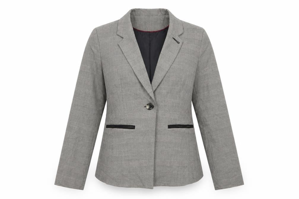 TU Womens Grey Check  Jacket Blazer Size 12