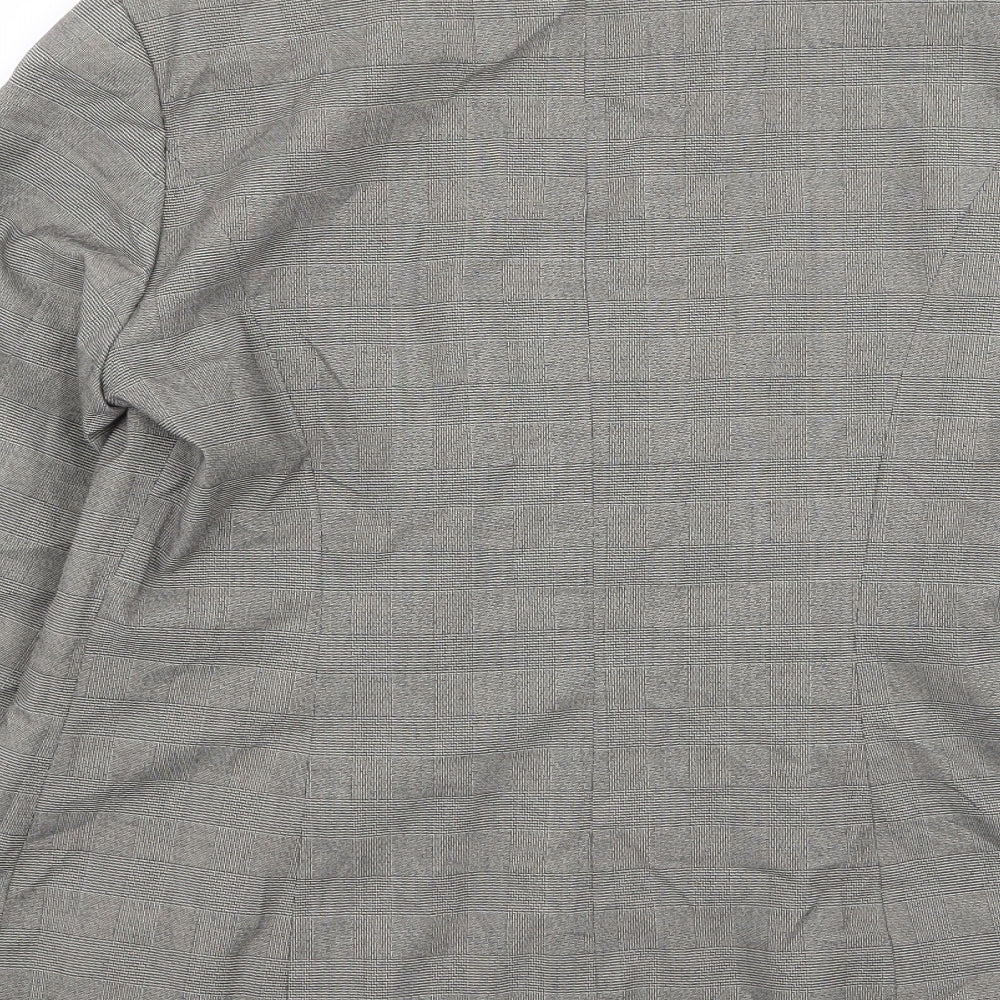 TU Womens Grey Check  Jacket Blazer Size 12