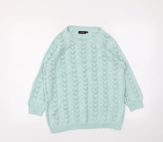 Mia Moda Womens Blue   Pullover Jumper Size M