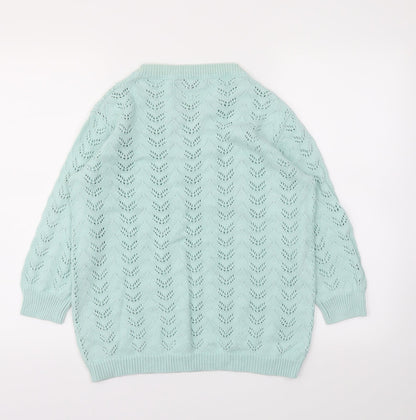 Mia Moda Womens Blue   Pullover Jumper Size M