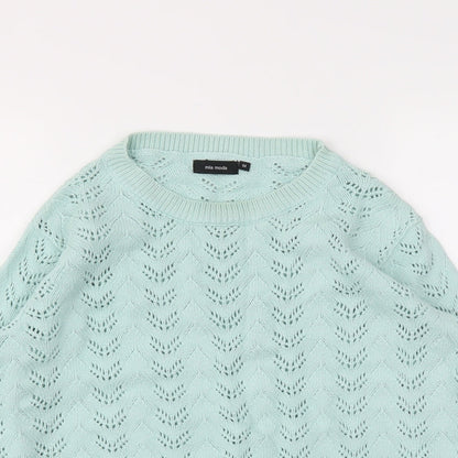 Mia Moda Womens Blue   Pullover Jumper Size M
