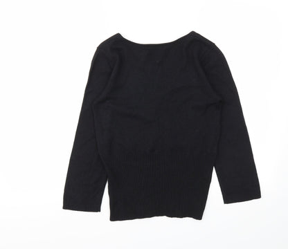 WITH LOVE Womens Black   Basic T-Shirt Size M