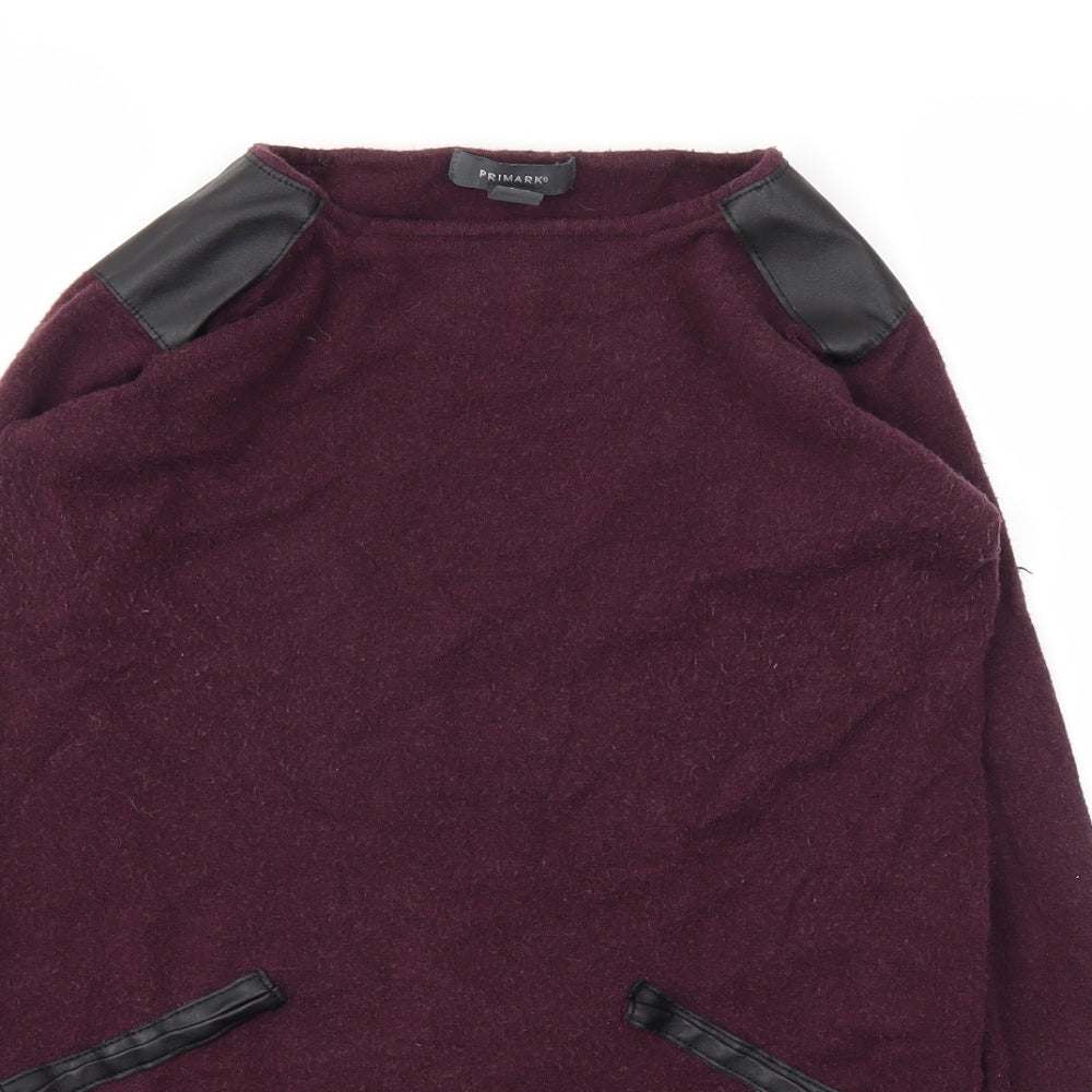 Primark Womens Purple   Pullover Jumper Size 10