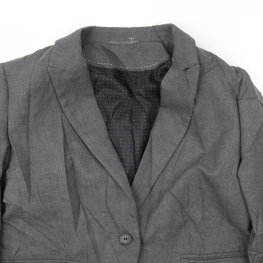Preworn Womens Grey   Jacket Blazer Size 40