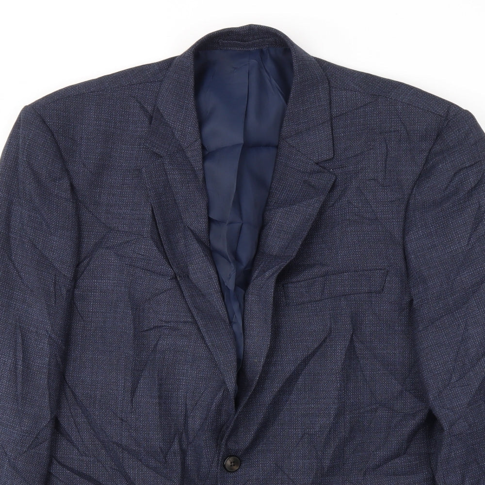 M&S Mens Blue   Jacket Blazer Size 42