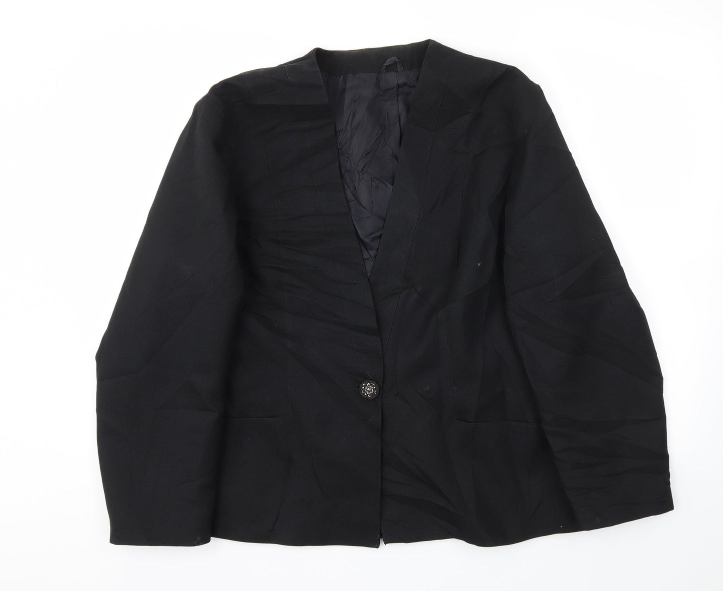 Preworn Womens Blue   Jacket Blazer Size 46
