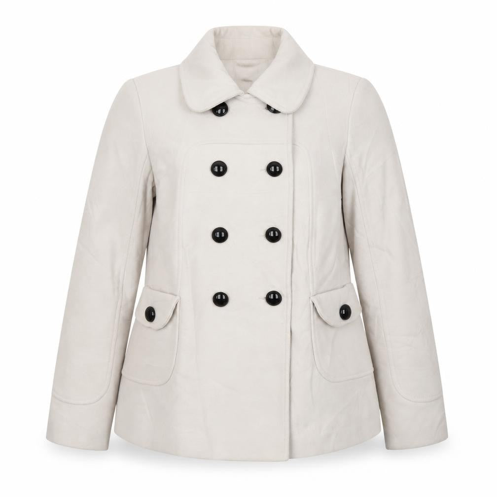 M&Co Womens Ivory   Jacket Coat Size 10