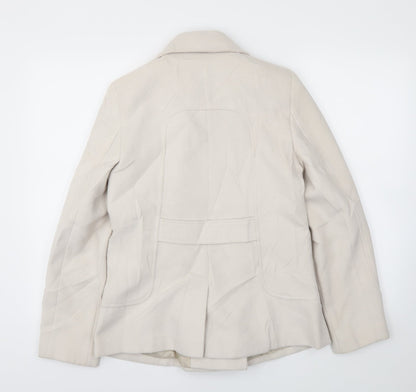 M&Co Womens Ivory   Jacket Coat Size 10