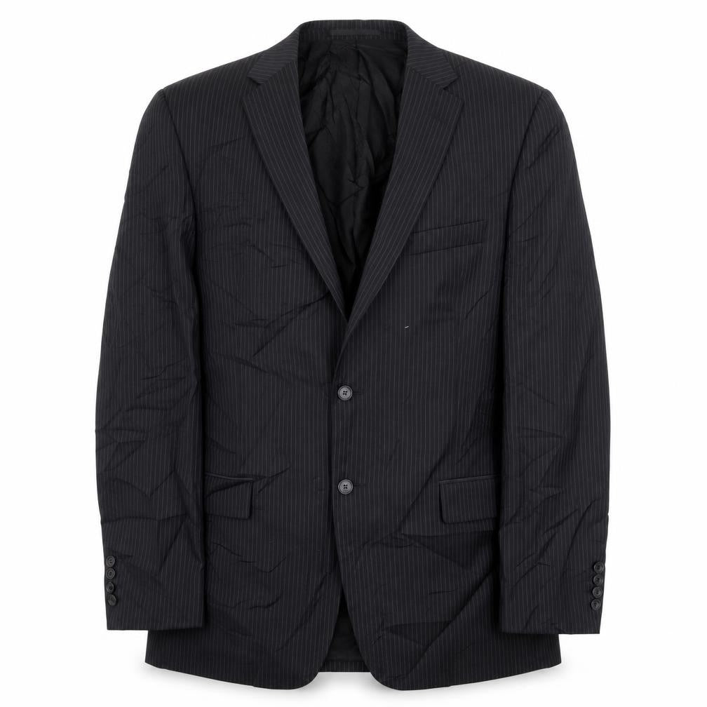 Marks & Spencer Mens Black Striped  Jacket Blazer Size 42