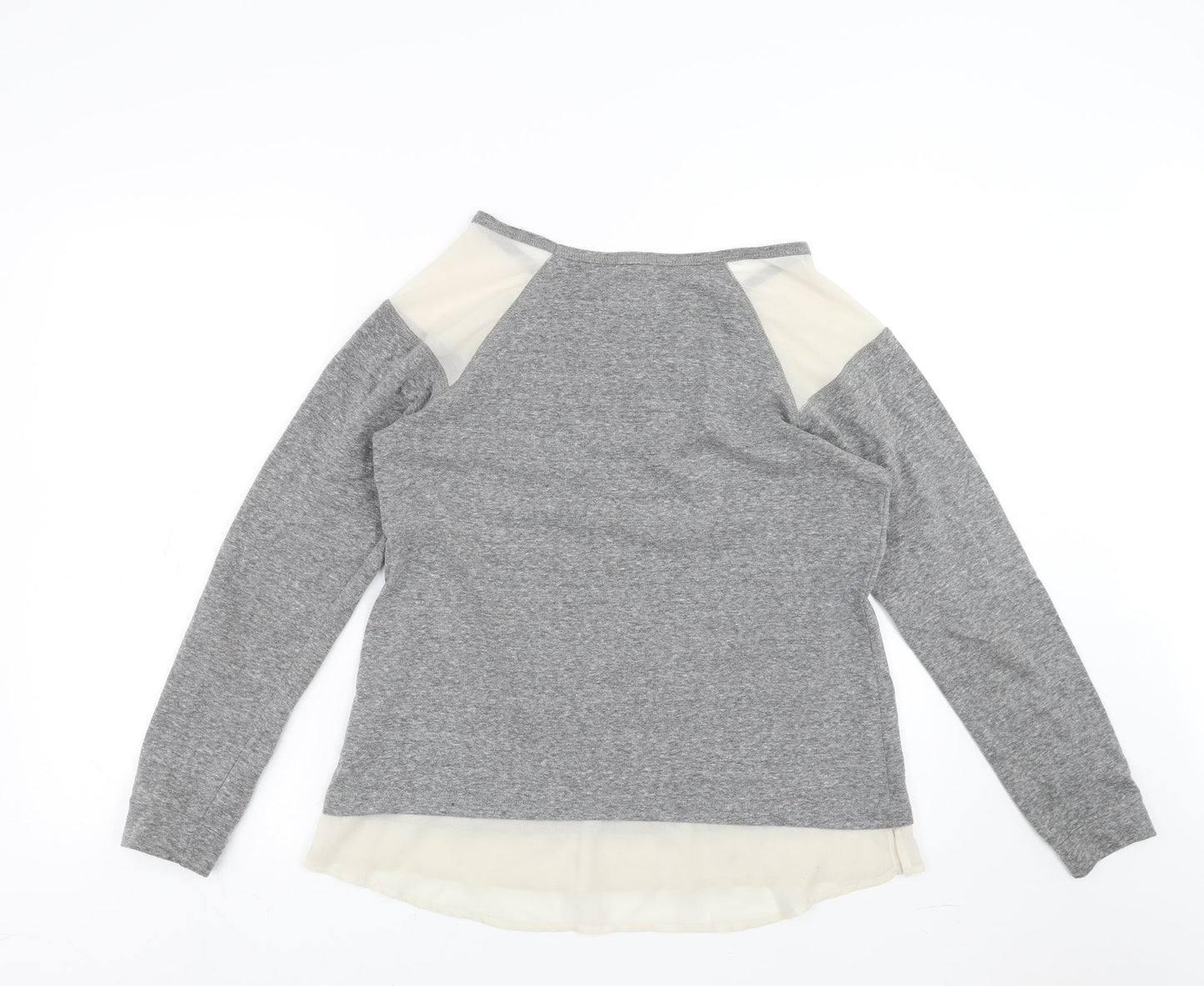 Maison Jules Womens Grey   Pullover Jumper Size M  - beaded