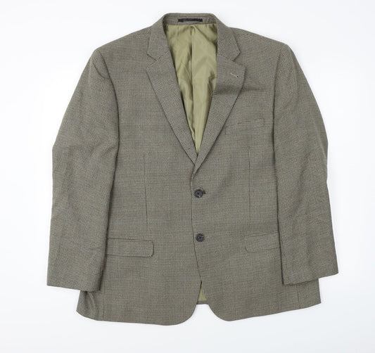 Charlton Gray   Mens Brown Check  Jacket Blazer Size 44