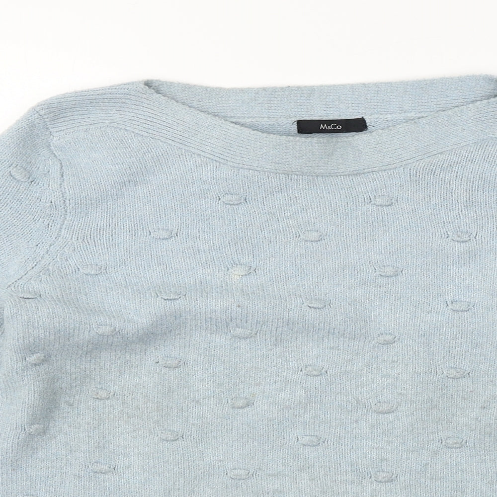 M&Co  Womens Blue   Pullover Jumper Size 12