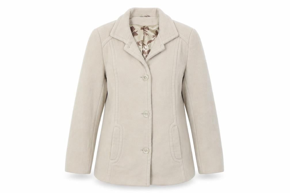 Klass  Womens Beige   Jacket Coat Size 14