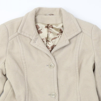 Klass  Womens Beige   Jacket Coat Size 14