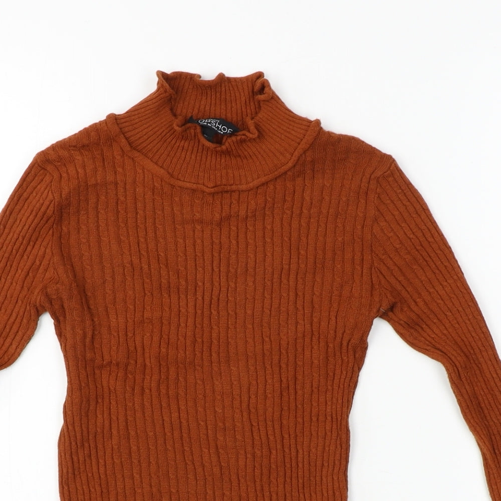 Topshop  Womens Brown   Pullover Jumper Size 8
