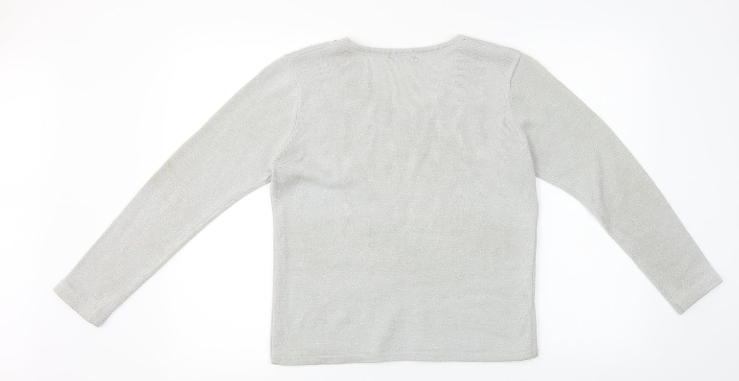 BM  Womens Grey   Basic T-Shirt Size S
