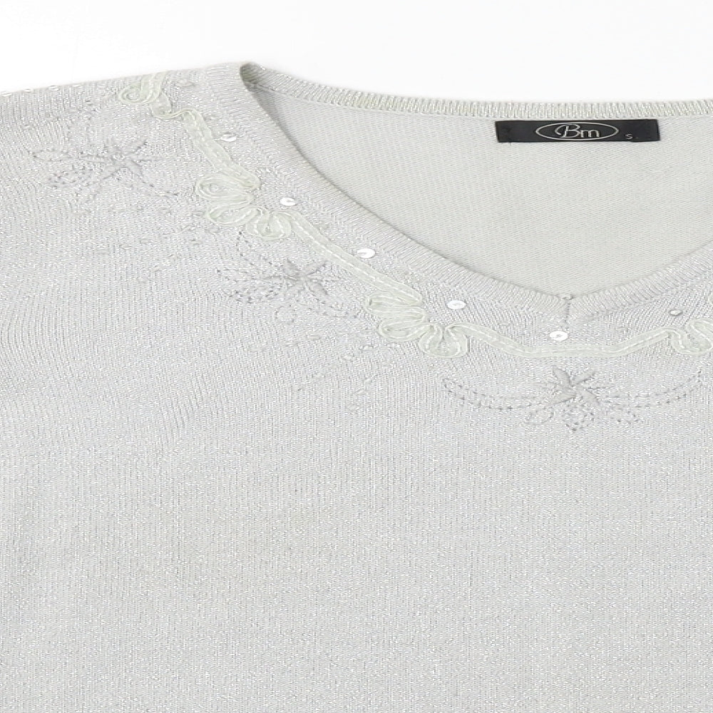 BM  Womens Grey   Basic T-Shirt Size S