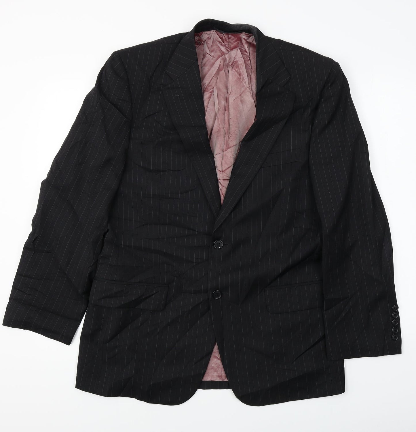 Marks and Spencer  Mens Black Striped  Jacket Blazer Size M