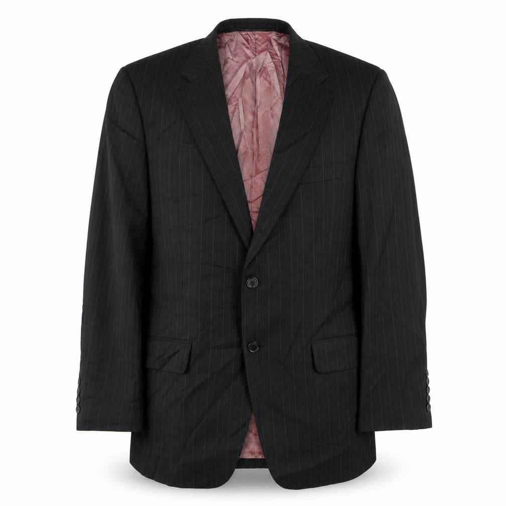 Marks & Spencer  Mens Black Striped  Jacket Blazer Size M