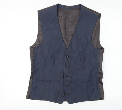 Next  Mens Grey   Jacket Suit Waistcoat Size 38