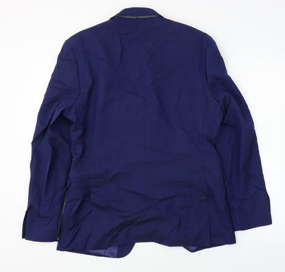 wool rich blend Mens Blue   Jacket Blazer Size 40