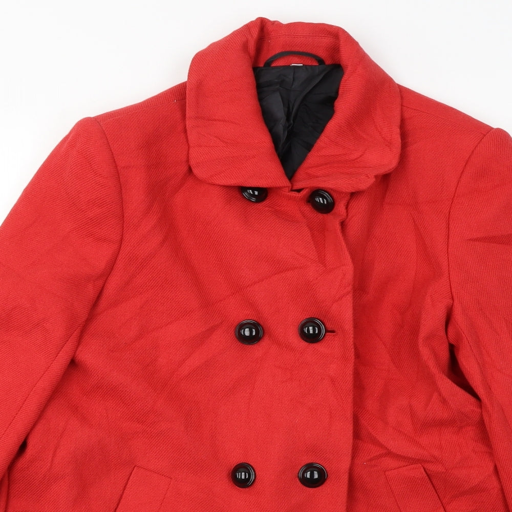 EWM  Womens Red   Jacket Coat Size 14