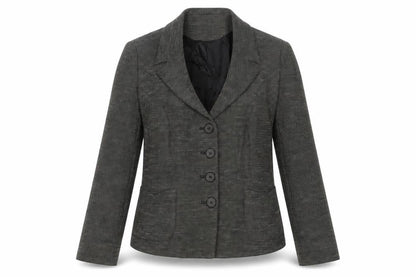 Front view of ALEX&CO women’s brown jacket blazer, size M