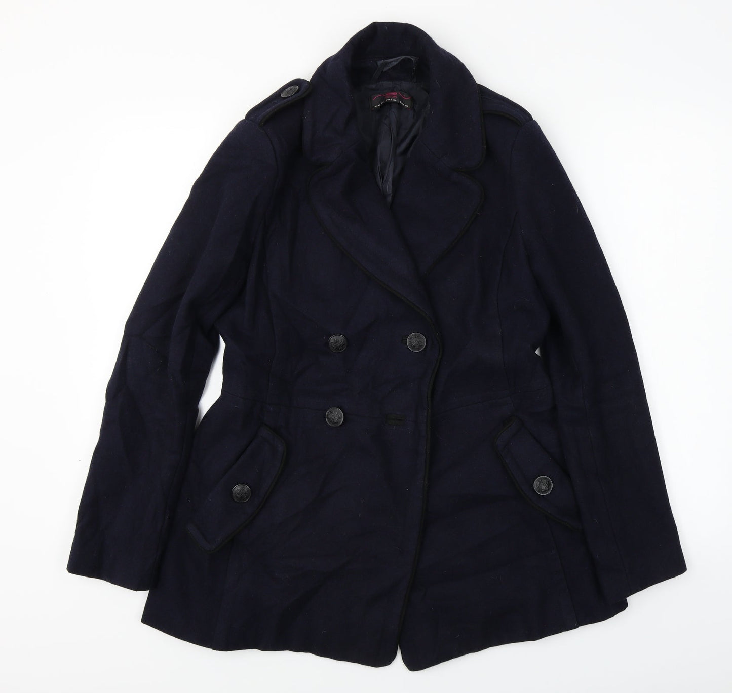 New Look  Womens Blue   Jacket Coat Size 10