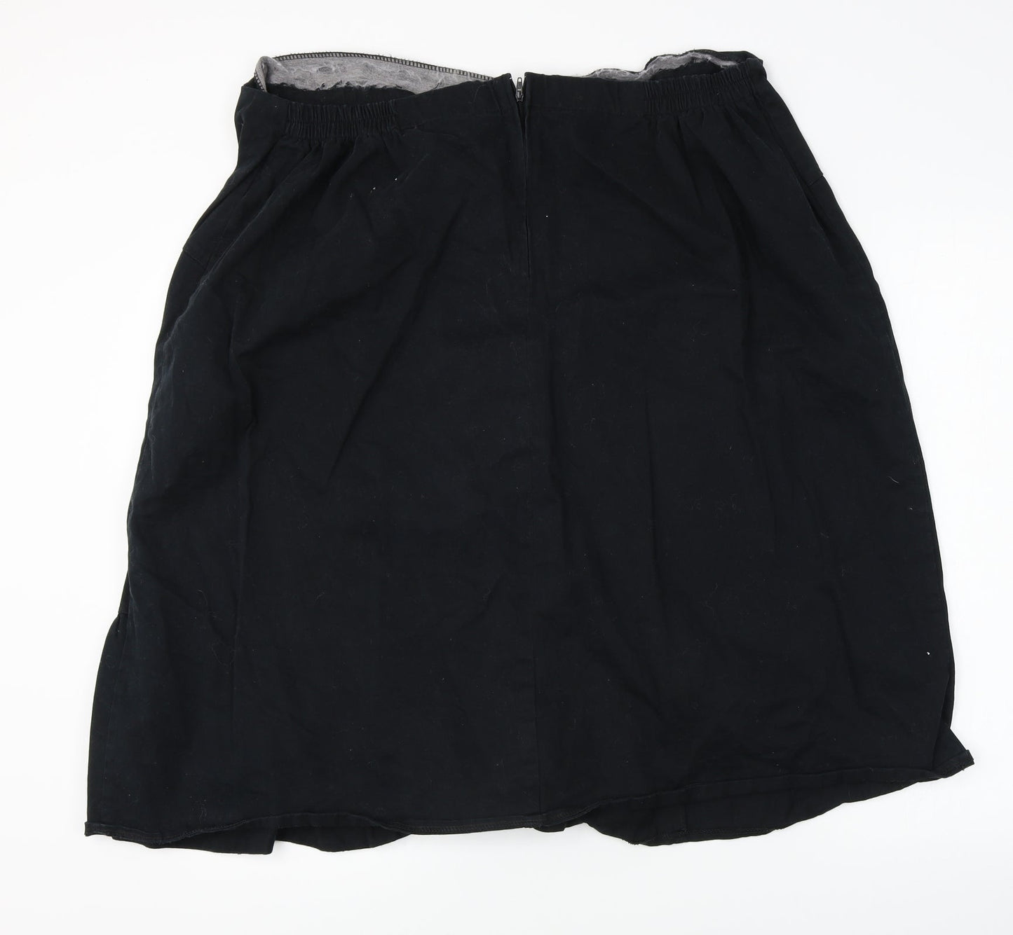 Afibel   Womens Black   A-Line Skirt Size 36 in