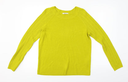 Tu Womens Yellow   Pullover Jumper Size 12