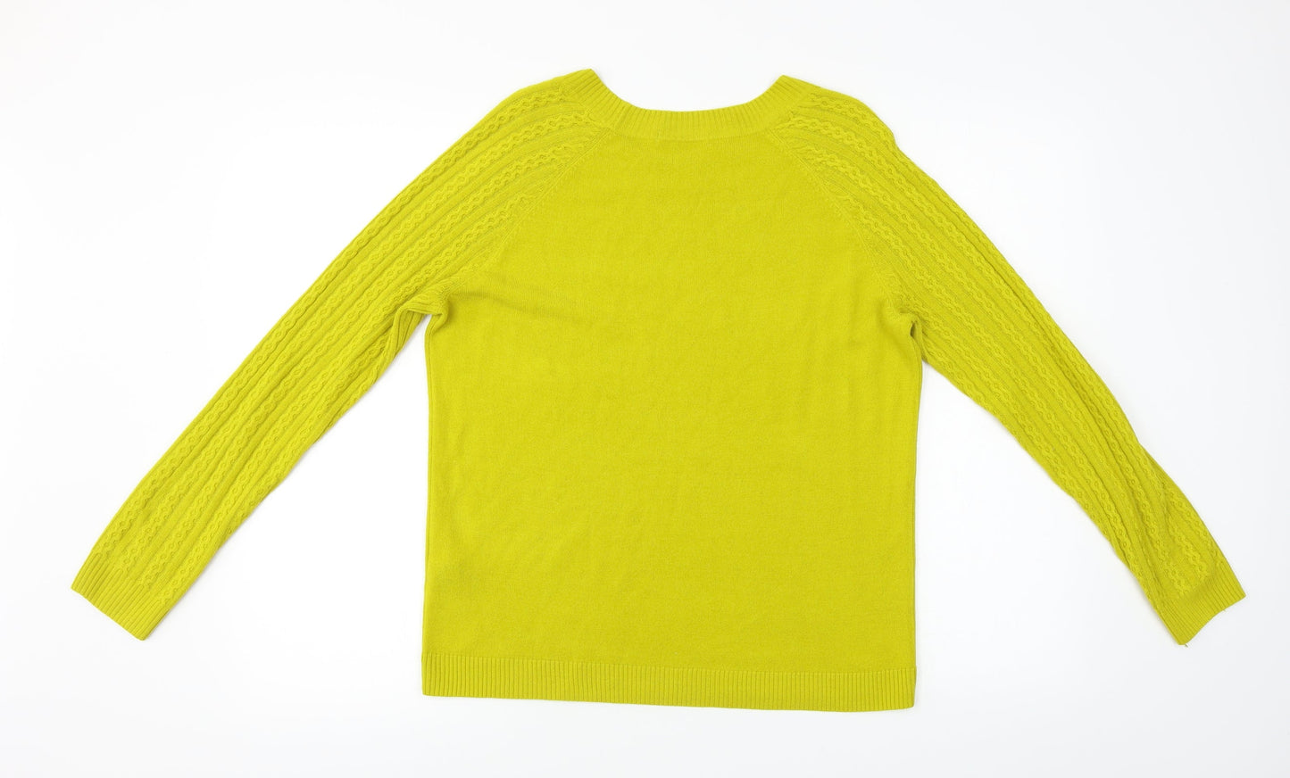 TU Womens Yellow   Pullover Jumper Size 12