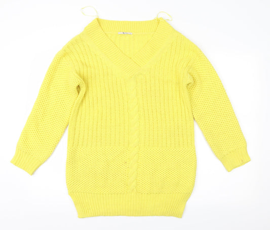 TU Womens Yellow   Pullover Jumper Size 8