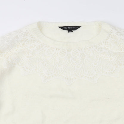 Dorothy Perkins Womens Ivory   Pullover Jumper Size 12