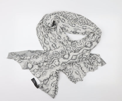 Mango Womens Grey Geometric   Shawl/Wrap