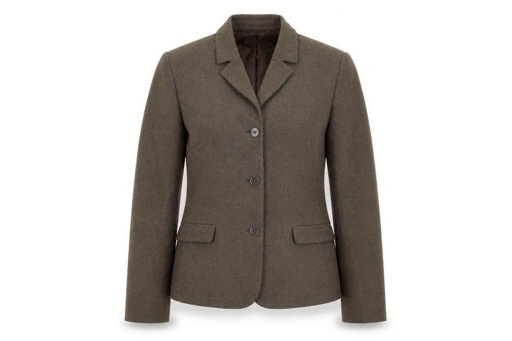 NEXT Womens Brown Herringbone  Jacket Suit Jacket Size 8