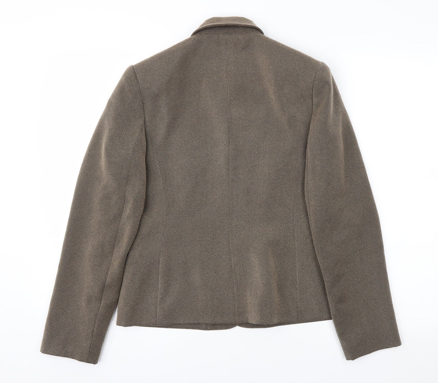 NEXT Womens Brown Herringbone  Jacket Suit Jacket Size 8