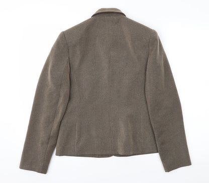 Next Womens Brown Herringbone  Jacket Suit Jacket Size 8