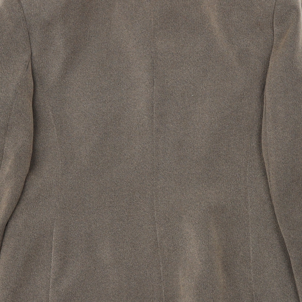 NEXT Womens Brown Herringbone  Jacket Suit Jacket Size 8