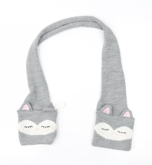 Primark Girls Grey Geometric  Rectangle Scarf Scarves & Wraps One Size  - Cat