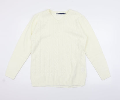 EWM Womens Beige   Pullover Jumper Size M