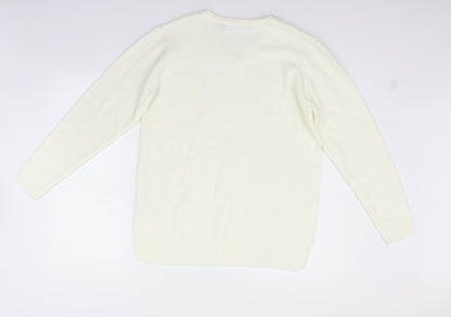 EWM Womens Beige   Pullover Jumper Size M