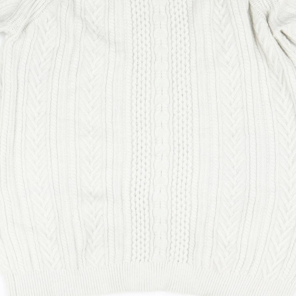 George Womens White   Fit & Flare  Size M