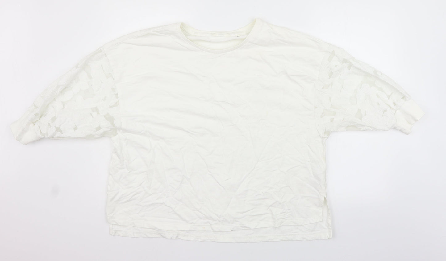 NEXT Womens White   Pullover Jumper Size 14  - washable marks